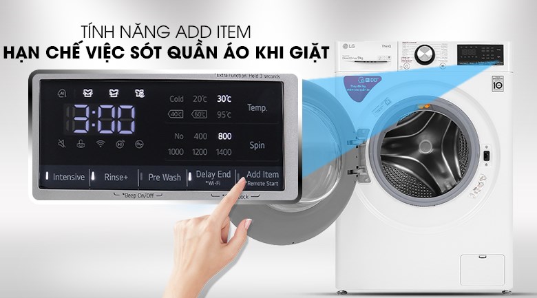 Máy giặt LG FV1409S2W - có tính năng thêm đồ khi giặt Máy giặt LG FV1409S2W - có tính năng thêm đồ khi giặt