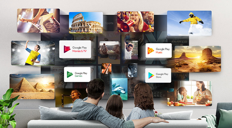 Hệ điều hành Android 9.0 - Android Tivi TCL 4K 75 inch 75P715