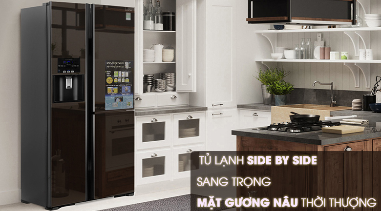 Thiết kế - Tủ lạnh Hitachi Inverter 600 lít R-FM800PGV2 GBK