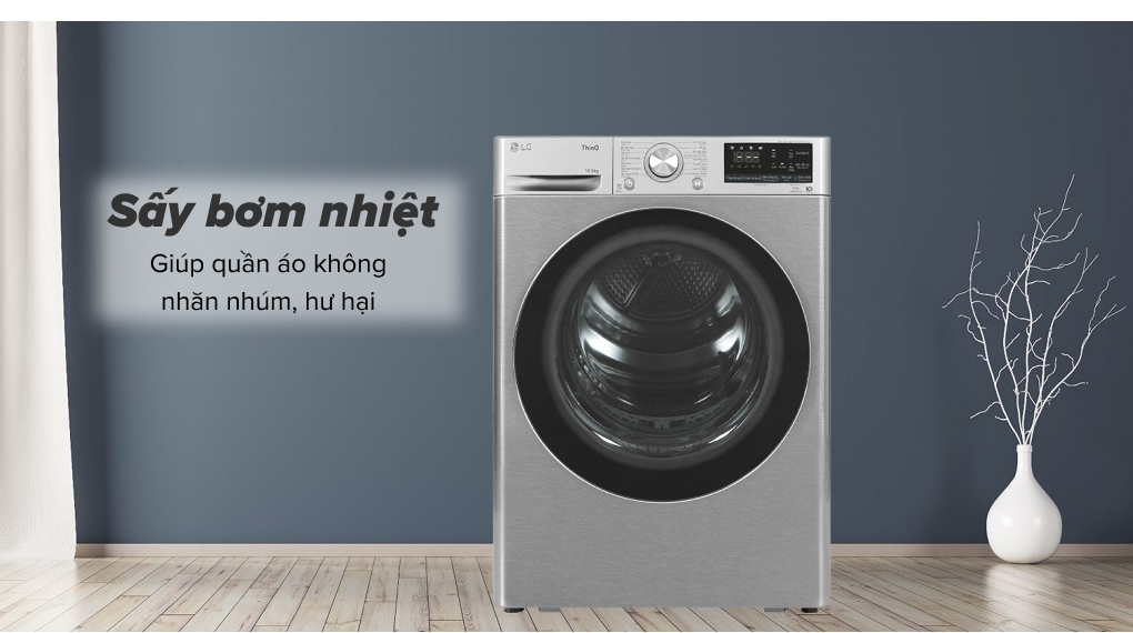 Máy sấy bơm nhiệt LG 10.5 Kg DVHP50P - Sấy bơm nhiệt
