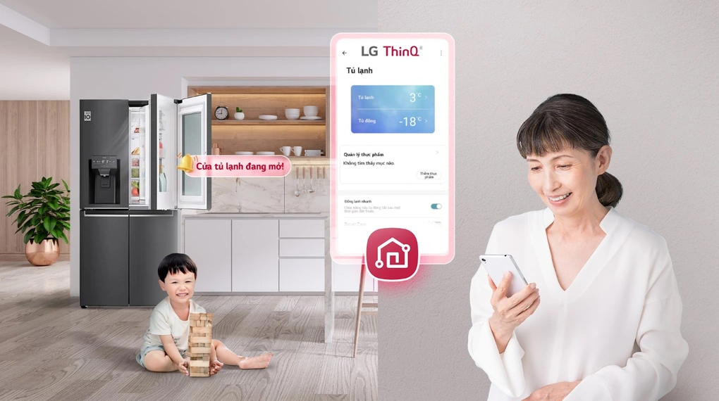 LGthinQ - Tủ lạnh LG Inverter 496 lít Multi Door InstaView Door in Door GR-X22MBI LGthinQ - Tủ lạnh LG Inverter 496 lít Multi Door InstaView Door in Door GR-X22MBI