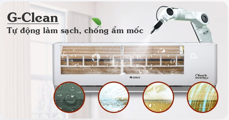 Điều hòa Gree tự động làm sạch G-Clean