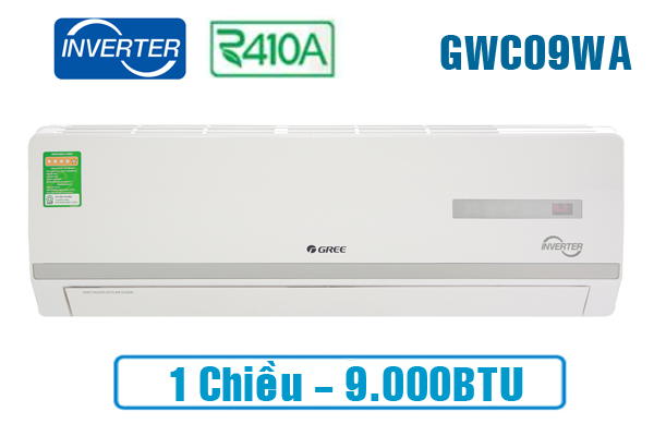 Gree GWC09WA-K3D9B7I, Điều hòa Gree 9.000BTU 1 chiều inverter