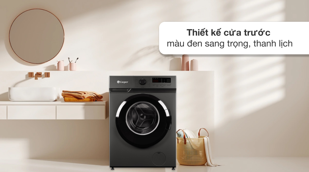 Máy giặt Casper Inverter 9 kg WF-9VG1  - Tổng quan thiết kế 